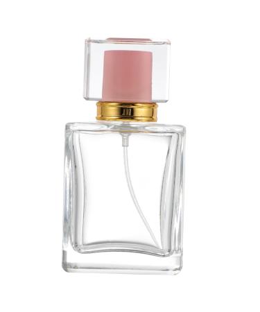FRCOLOR Perfume Spray Bottle Perfume Glass Bottle Clear Glass Empty Refillable Perfume Bottle Vintage Perfume Clear Refillable Perfume Perfumer Bottle Quartet Travel Pink Filling 10x5cm Pink