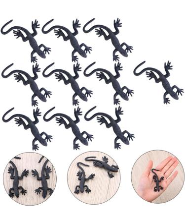 Ibasenice 10-Pack Halloween Gecko Toys | Creepy Mini Gecko Decorations (3.5x8cm) for Spooky Festivities | International Shipping Available - Buy Online on GoSupps.com