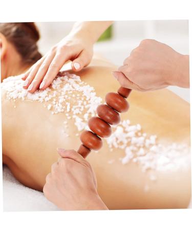 Minkissy Four-Wheel Wooden Massager - Handheld Roller for Body Relaxation & Fitness | Rosewood Massage Device for Legs & Lower Back - Buy Online on GoSupps.com