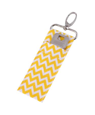 Mod le de motif d'onde porte-rouge l vres Keychain Pouche m res jaune gris noir rose clair violet bleu marine mini charme de mode praticienne cl s sac dos sac dos (Couleur jaune) - Buy Online on GoSupps.com