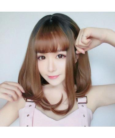 Long Straight Hair Wig for Women - Natural Realistic Dark Brown Fluffy Wig with Qi Qi Bangs - Ideal for International Shipping - Buy Online on GoSupps.com