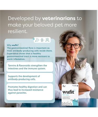 Dr. Sam Wurmkur Secondary Tablets for Cats Over 5kg - Support Natural Gastrointestinal Function After Worm Infestation - Buy Online on GoSupps.com