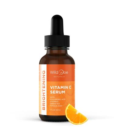 Vitamin C Serum for Face with Hyaluronic Acid - Firming Anti Aging Serum, Pore Minimizer, Acne Scars and Dark Spot Remover for Face - Vitamin C facial serum + Ferulic Acid, Vitamin E, Green Tea -2 oz 2 Fl Oz (Pack of 1)