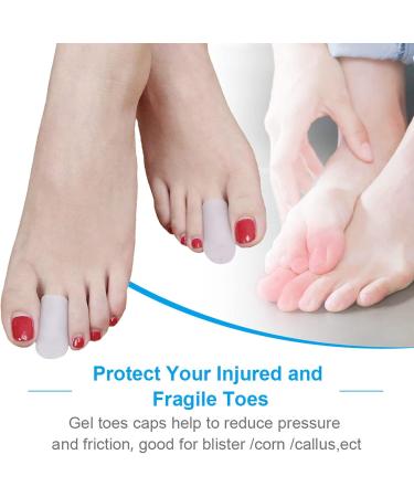 10 Pairs Silicone Toe Caps - Pain Relief & Protection for Ingrown Toenails Calluses & Blisters | Big Toe Cover - Buy Online on GoSupps.com