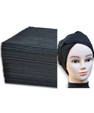Davelen luxurious spa towels environmentally friendly disposable towels for salon spa hair face body soft tall (80 x 38.1 cm) and absorbent black 50 pieces - Buy Online on GoSupps.com