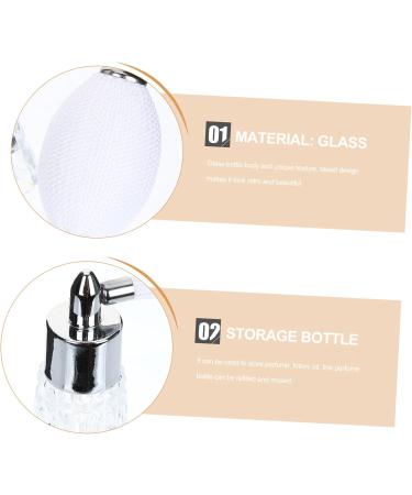 POPETPOP Perfume Bottle Vintage Style Empty Perfume Vintage Perfume Crystal Decor Portable Small Perfume Spray Bottle Vintage Decor Dispenser Essential Oil Travel White Glass 15x8cm White - Buy Online on GoSupps.com