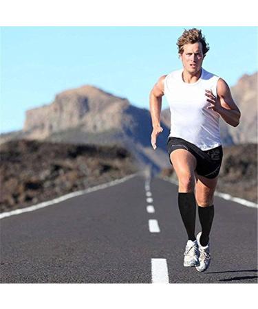 Yaxinshi 4 Pair Sports Compression Knee Socks for Men & Women - Support Stockings for Running Travel Cycling & Nursing - Multicolored Compression Socks 40-43 - Buy Online on GoSupps.com