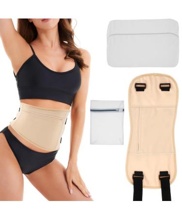 3Pcs Wrap Set Oil Pack Wrap with Adjustable Elastic Strap for Neck Leg Reusable Leak-Proof Compress for Liver Detox Thyroid Less Inflammation Insomnia (A)