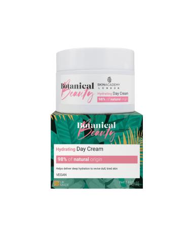 Skin Academy London Botanical Beauty Hydrating Day Cream | 98% Natural Origin | Vegan | 50 ml