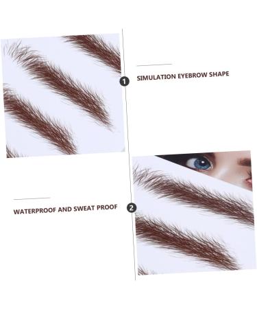 FOMIYES 8 Pcs Eyebrow Stickers Waterproof Stickers Authentic Fake Eyebrows Water Transfer Eyebrow Sticker 4d - Buy Online on GoSupps.com