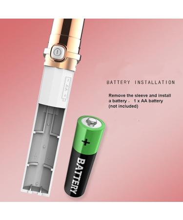 Buy Electric Eyebrow Trimmer Pen - Painless Facial Hair Remover for Women | Mini Shaver Razors in Gold | International Shipping Available - Buy Online on GoSupps.com