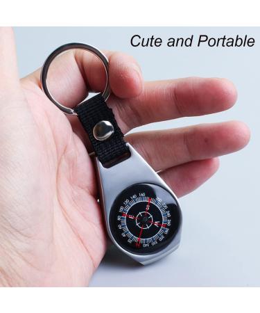 Mini Metal Compass Keychain for Outdoor Survival - Portable Carabiner Compass for Kids and Adults | Ideal for Camping, Traveling, Hiking, and Mountaineering - Buy Online on GoSupps.com