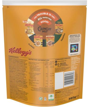 Kellogg's Crunchy Nut Granola Caramelised Nuts (1 x 380 g) - Crunchy cereal with caramelised nuts - Whole nut Granola - Buy Online on GoSupps.com