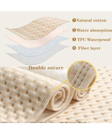 Baby Changing Mat Waterproof Cover - Cotton Diaper Mattress for Newborns 60x100 cm - Buy Online on GoSupps.com