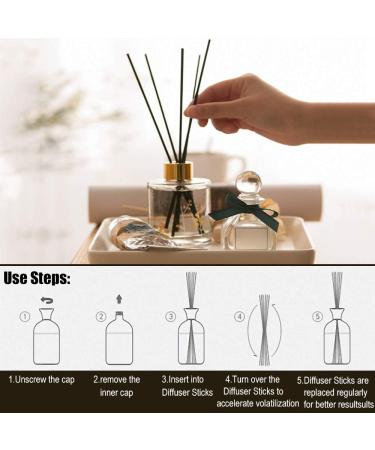 200 Premium Fragrance Sticks for Essential Oils - Refill Diffuser Sticks (100 White + 100 Black) for Home Office Spa & Bedroom - Buy Online on GoSupps.com