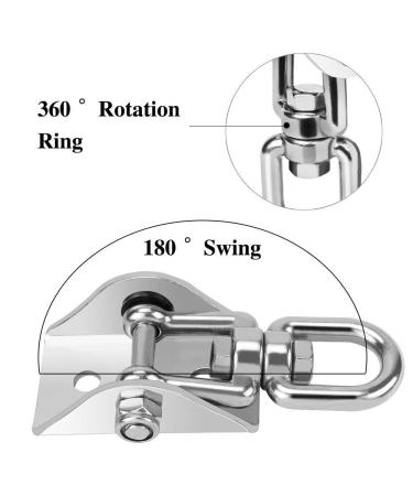 2 Pack Heavy Duty Swing Hangers - 1200 lb Capacity, Stainless Steel, 360 Rotate - for Swing Set, Hammock Chair, Yoga Swing - Buy Online on GoSupps.com