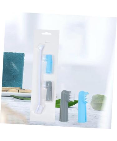 Beavorty 3pcs and Dog Cat Tools Tooth Plastic Brush Teeth Pet Professional Double-head 1 count (Pack of 1) Assorted Color - Buy Online on GoSupps.com