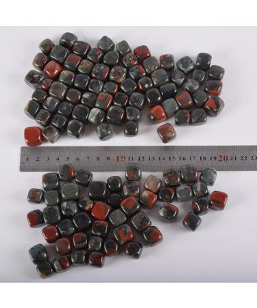 230 g Blooded Japser Tumbled Stone Irregular Polishing Natural Rock Cube Bead ChakraHome Decor Feng Shui Art Specimen Stone Crystal Reiki - Buy Online on GoSupps.com