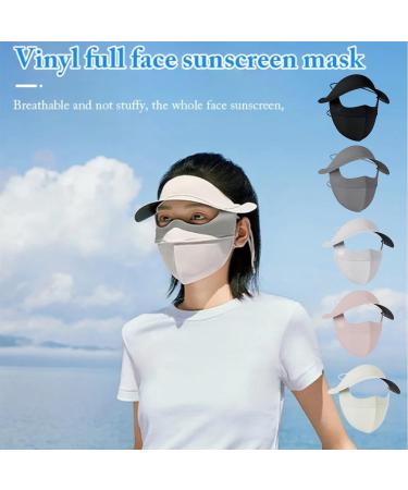 Ice Silk Vinyl Full Face Sunscreen Mask Ice Silk Vinyl Mask Anti-Uv Face Cooling Mask for Outdoor Cycling Sunscreen Hat 2E - Buy Online on GoSupps.com