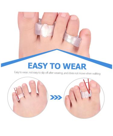 Mobestech 4 Pairs Foot Separator for Women - Bunion Overlapping Spacers & Foot Splitter for Pain Relief - Buy Online on GoSupps.com