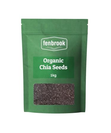 Organic Chia Seeds 1kg Certified Organic by Fenbrook Organic