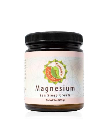 Magnesium Zen Sleep Cream for Deep Relaxation Muscle Soreness Tension Cramps Joint & Skin Health- Natural Ingredients - Non-Greasy Formula - Cruelty-Free (9 oz)