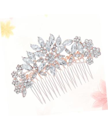 Ipetboom 1pc Womens Hair Clips Rhinestone Hair Comb Hair Barrettes for Women Hair Combs Bridal Haircombs Alloy Haircombs Rhinestone Haircombs for Women European and American Bride Headgear - Buy Online on GoSupps.com