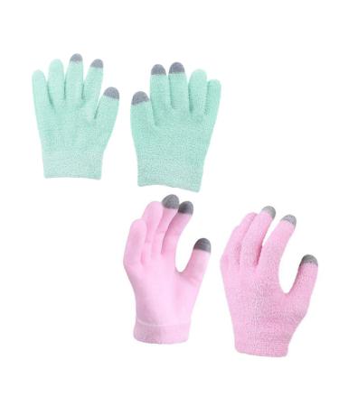 Healeved 2pairs Gel Touch Screen Gloves Screen Touch Gloves Gloves Full Finger Mobile Finger Sleeve Bath Gloves Moisturizing Gloves Gels Hand Cover Australia Cosmetic Yarn