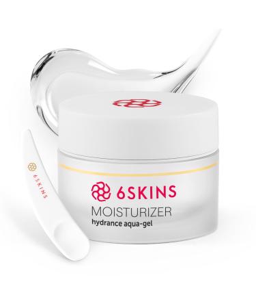 6SKINS Face Moisturizer with Niacinamide & Ceramides - Korean Skin Care Facial Moisturizer For Skin Barrier Support & Pore Minimizer - Oil-Free Hydrating Face Gel For All Skin Types - 1.7oz