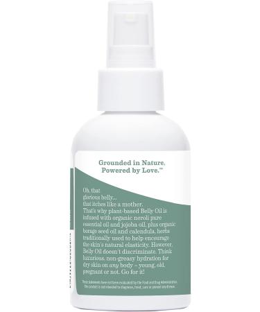 Earth Mama Belly Oil for Dry Stretching Skin | Natural Elasticity Support During Pregnancy | 8oz Bottle - Buy Online on GoSupps.com