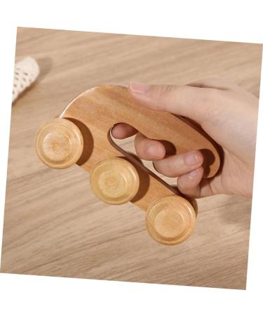 Healeved Wood Roller Massage Device - Handheld Body Massager for Legs & Back Relief | Anti-Roller & Portable Wooden Massage Stick - Buy Online on GoSupps.com