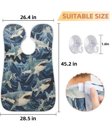 Flower Octopus Beard Bib Apron - Men's Beard Hair Catcher & Perfect Gift for Father's Day Anniversaries & Christmas - Buy Online on GoSupps.com