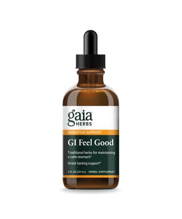 Gaia Herbs GI Feel Good - Digestive Health Support Supplement with Organic Chamomile, Fennel Seed, Spearmint, Ginger Root, and Lemon Balm - 2 Fl Oz (Up to 10-Day Supply)