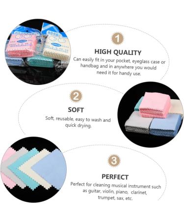 LIFKOME 50pcs Silver Polishing Cloths - Microfiber Cleaning Cloths for Eyeglasses Jewelry & Outdoors | Streak-Free Lens Wipes - Buy Online on GoSupps.com