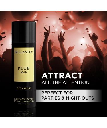 Luxury KLUB Man Gift Set with Shower Gel 250 Ml (8.45 fl.oz.) for Deep Cleansing EDP Perfume 100 Ml (3.4 fl.oz.) No Gas Deo Body Parfum 150 Ml (5.07 fl.oz.) & Perfume Body Lotion 200 Ml (6.8 fl.oz.) - Buy Online on GoSupps.com