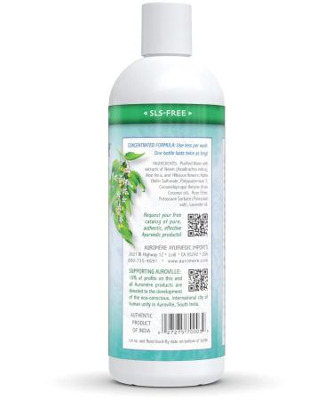 Auromere Ayurvedic Shampoo Aloe Vera Neem - Vegan | Cruelty-Free | Non-GMO | Natural | Gluten-Free | Sulfate-Free | Paraben-Free for Dry to Normal Hair (16 fl oz) - Buy Online on GoSupps.com