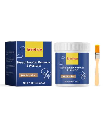 Wood Repair Kit Wood Fillers and Touch Up Markers Repair Scratch Cracks Discoloration for Wooden Door Floor Table Cabinet Including Brush 3.53Oz (Maple Color)