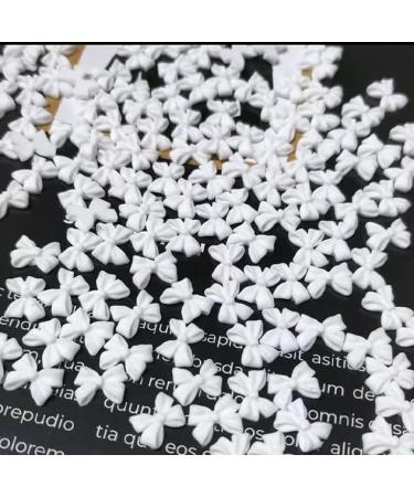 White Matte Butterfly Bow Tie Nail Charms - DIY Crafts for Women and Girls - Buy Online on GoSupps.com
