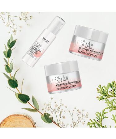 Floslek Snail Mucus Day & Night Face Cream 50ml | Anti-Aging Moisture Cream for Wrinkles Fine Lines & Dark Spots | International Shipping - Buy Online on GoSupps.com