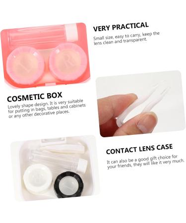 Lalafina 4-Piece Contact Lens Container Set - Eye Care Case with Remover for Easy Use | International Shipping Available - Buy Online on GoSupps.com