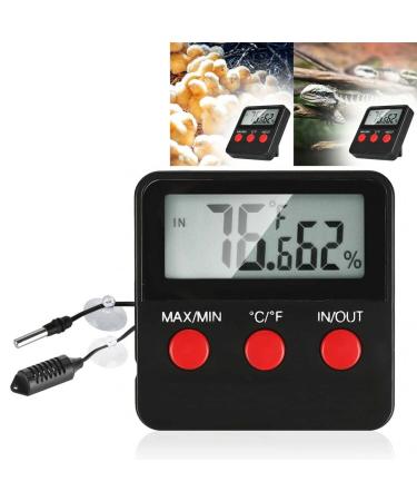 Digital Thermometer & Hygrometer for Terrarium Reptiles | Accurate Sensor for Reptile Incubators Aquariums & Poultry - Buy Online on GoSupps.com