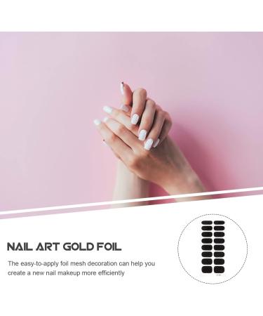 FOMIYES Nail Accessories 6 Sheets Nail Polish Strips Stickers Self-adhesive Full Nail Wraps Stick on Nail Strips Fingernail Polish Decals for Women Girls Manicure Art Black Glitter Stickers - Buy Online on GoSupps.com