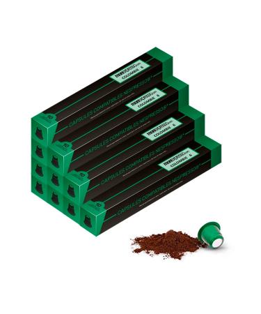 100 Coffee Capsules for Nespresso ? Colombia ? 10 packs of 10 Capsules ? Artisanally Roasted in France ? Quality Coffee ? Satisfied or Refunded ?