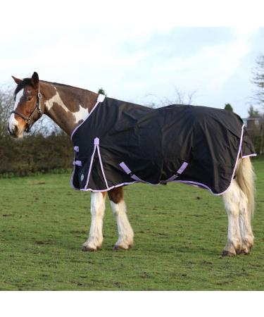 JUMP EQUESTRIAN 50G FILL HORSE TURNOUT RUG LIGHTWEIGHT STANDARD NECK HORSE RUG WATERPROOF (5'9'' BLACK) 5'9'' BLACK - Buy Online on GoSupps.com