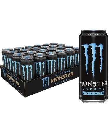 Monster Energy, Lo-Carb Monster, Low Carb Energy Drink, 16 Ounce (Pack of 24)
