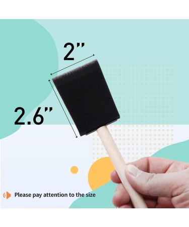 YiBaiBrush-Foam Paint Brushes  2 Inch Sponge Brushes 20 Pack  Sponge Paint Brushes  Foam Brushes  Painting Sponges  Sponge Paint Brushes for Painting and Staining 2 Inch 20pcs - Buy Online on GoSupps.com