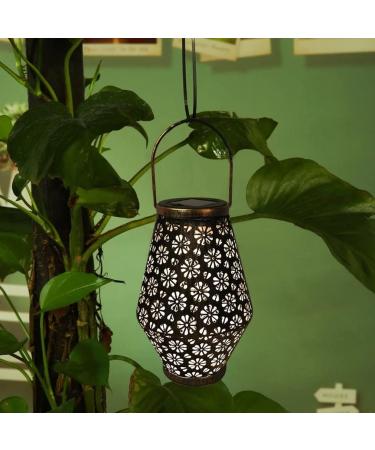 Solar Garden Light Outdoor Lawn Yard Lantern Light Hanging Lamp Balcony Terrace Courtyard Solar Light Landscape Lighting (Color : A) (A) - Buy Online on GoSupps.com