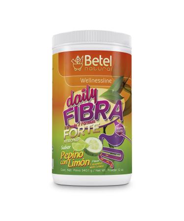 Betel Natural Daily Fibra Forte Formula/Strong Formula - Extreme Colon Cleanse Cucumber with Lemon (Pepino con Limon)