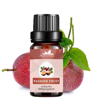 Passion Fruit Essential Oils Organic for Skin Passion Fruit Oil Essential Oil Pure Mumianhua 10ml Passion Fruit Fragrance Oil Fruity Essential Oil for Candles Making, Diffuser, Soap Making, Perfume Passion Fruit-10ml
