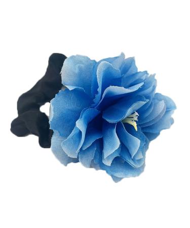 amangul Flower Hair Scrunchies For Women Rose Scrunchies Flower Hair Tie Flower Ponytail Holder Flower Elastic Band Hair Rope(6)